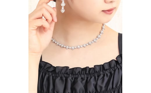 Deliciae PT900/K18PG ハートネックレス ダイヤモンド【14.11ct】鑑別書付 K05154-H -  山梨県甲府市｜ふるさとチョイス - ふるさと納税サイト