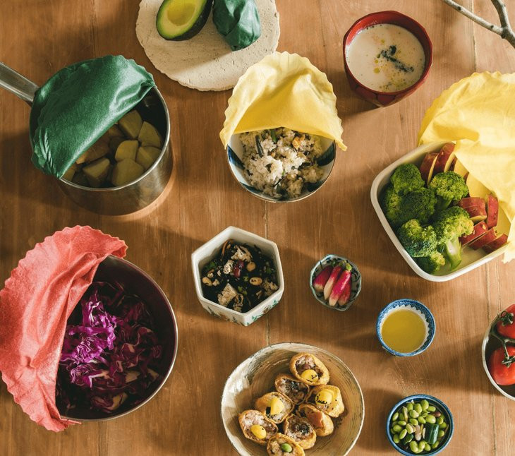 みつろうから作った天然ラップacowrap 2枚セット(S・M各1)