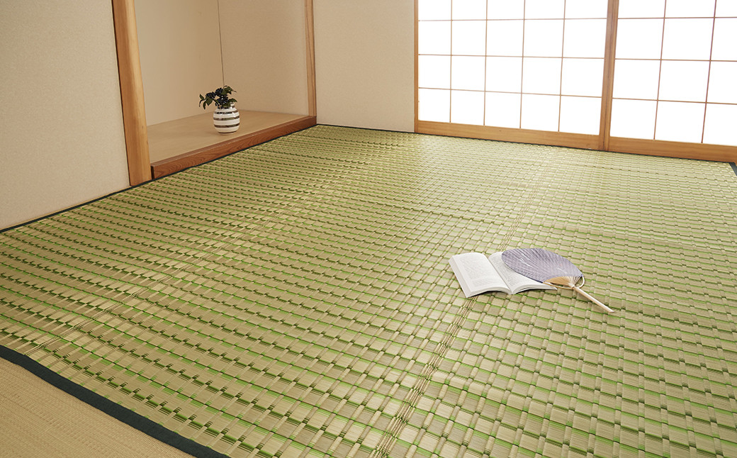 無染土掛川織り い草カーペット 白秋 【江戸間2畳】約174cm×174cm