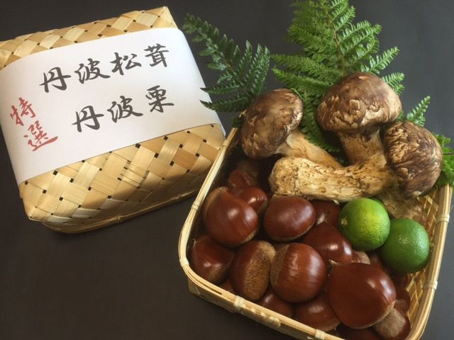 ＜京都・八光館＞極上丹波松茸と丹波栗の詰め合わせ