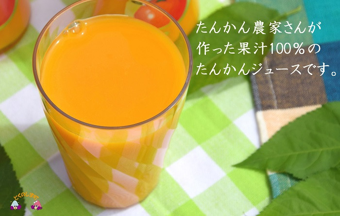 農家さんが自ら作ったたんかんジュースです。新鮮で濃厚な甘みをお楽しみ下さい。