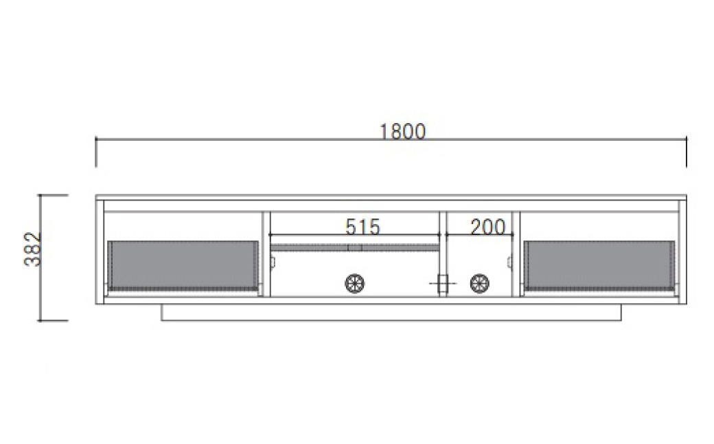 ENN 180 テレビボード WN