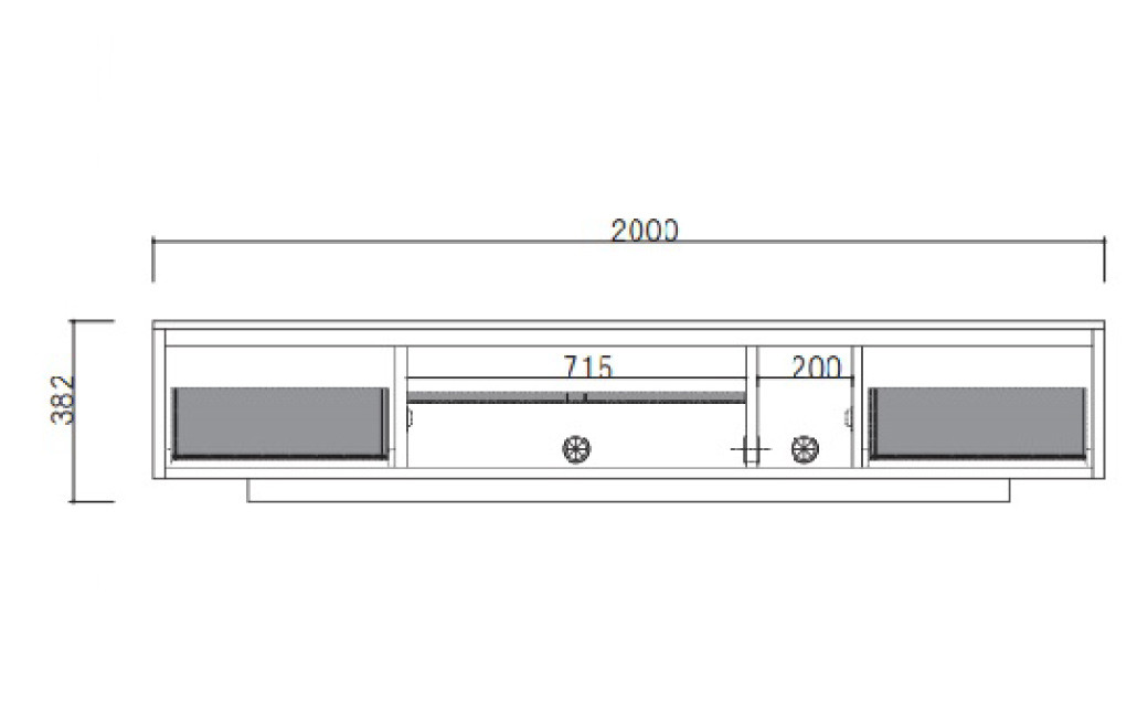 ENN 200 テレビボード WO