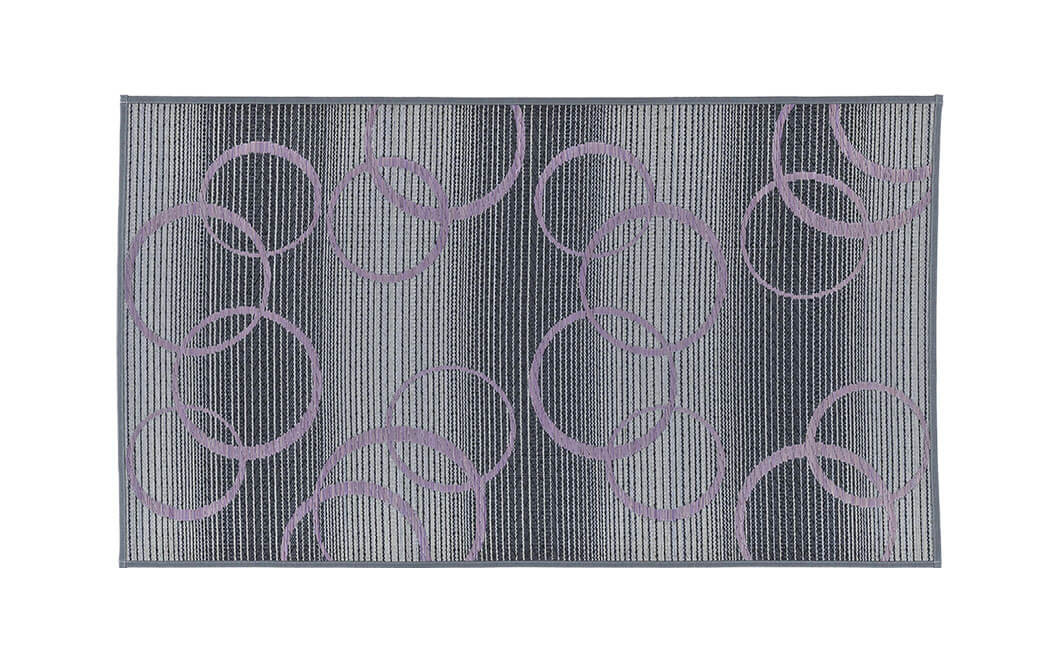 い草 玄関マット Fマルコス 50×80cm（グレイ/イエロー）屋内