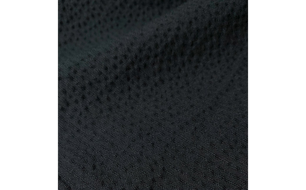 紳士用 甚平 しじら織 無地 黒【 M / L / LL 】綿100%