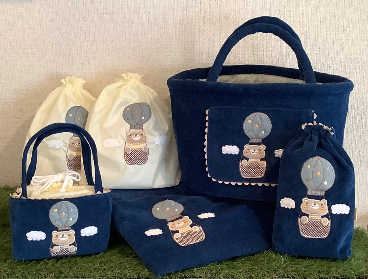 ご出産前、後にも長くお使い頂ける便利な6点セットです。