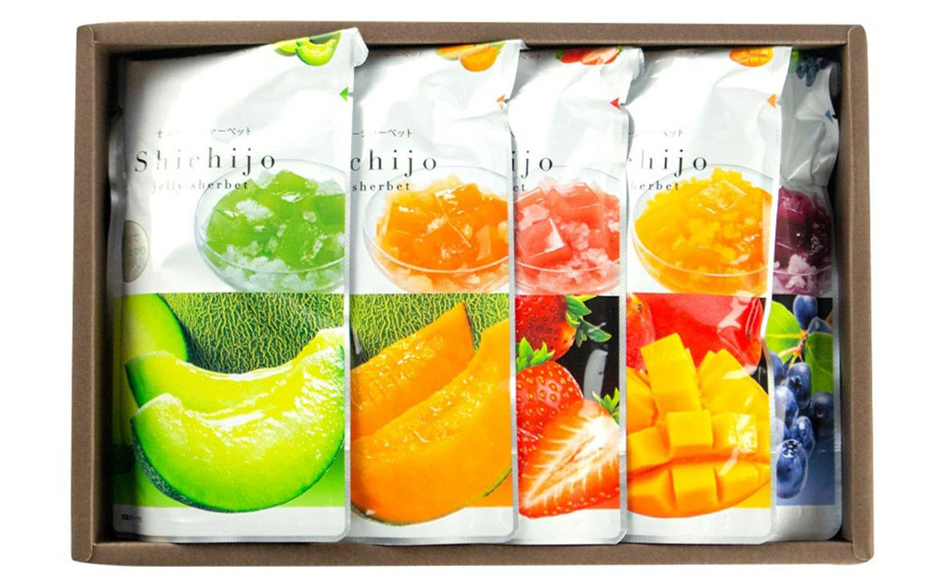ゼリーシャーベット 10個 セット フルーツ 果物 アイス メロンドーム