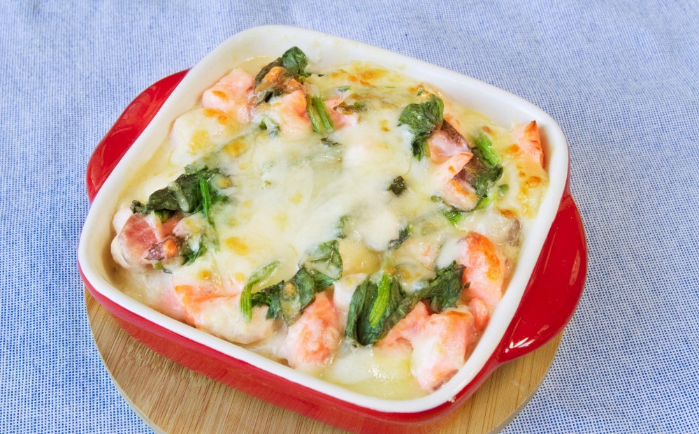 塩分と甘さのバランスを活かしてグラタンにも♪
