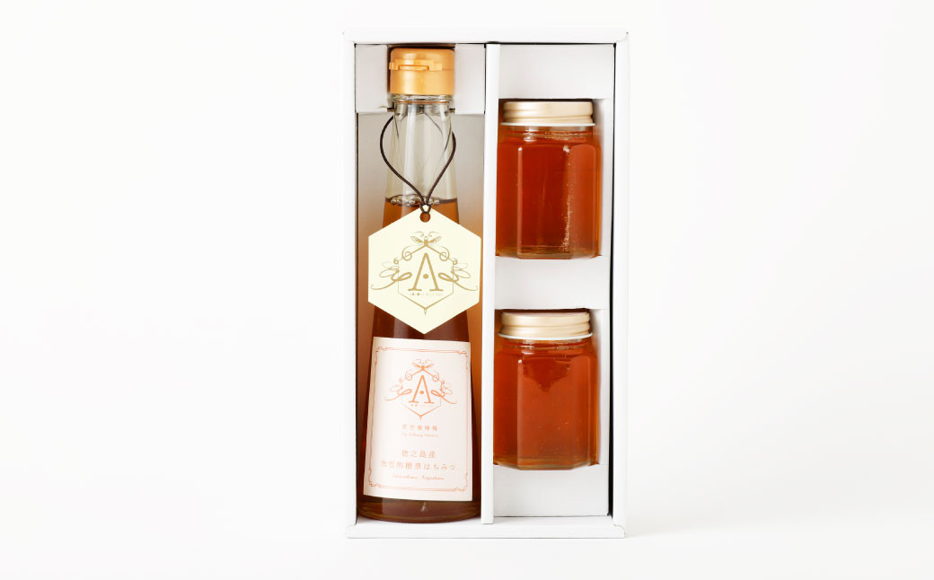 100％天城町産 徳之島はちみつ 泡雪栴檀草 合計440g（260g×1個・90g×2個）蜂蜜 ハチミツ