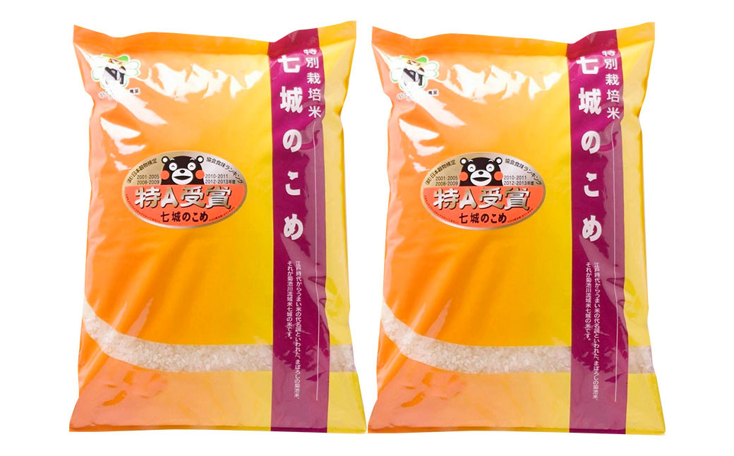 七城のこめ 精米 計10kg(5kg×2袋)ヒノヒカリ 白米 九州産 熊本県産