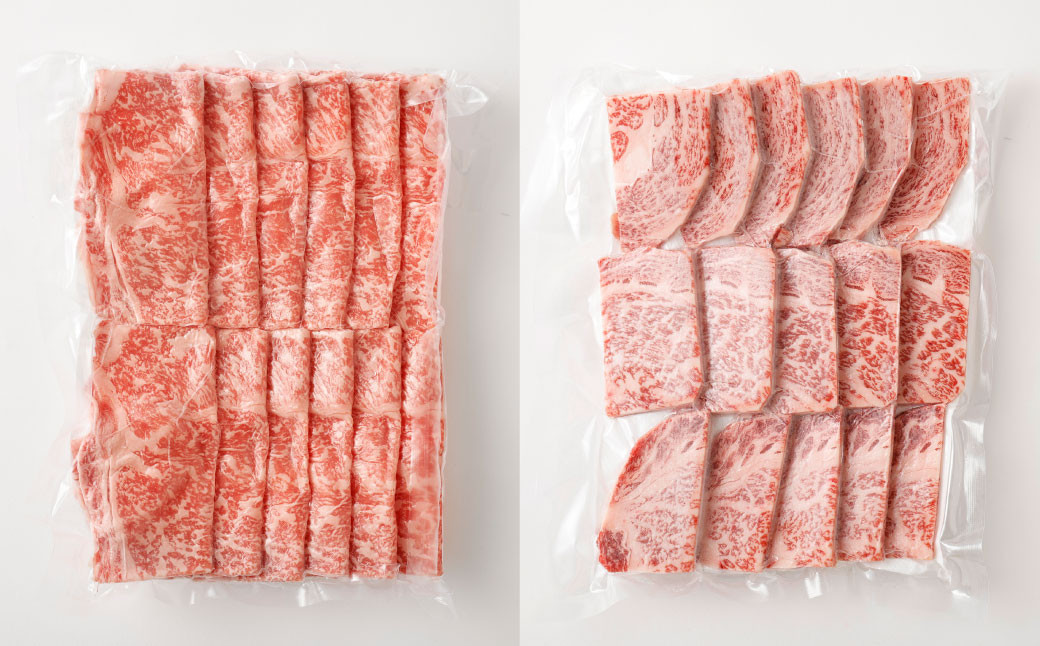 特選 鹿児島黒毛和牛セット 計900g（ローススライス500g・ロース焼肉用400g）国産 牛肉 食べ比べ