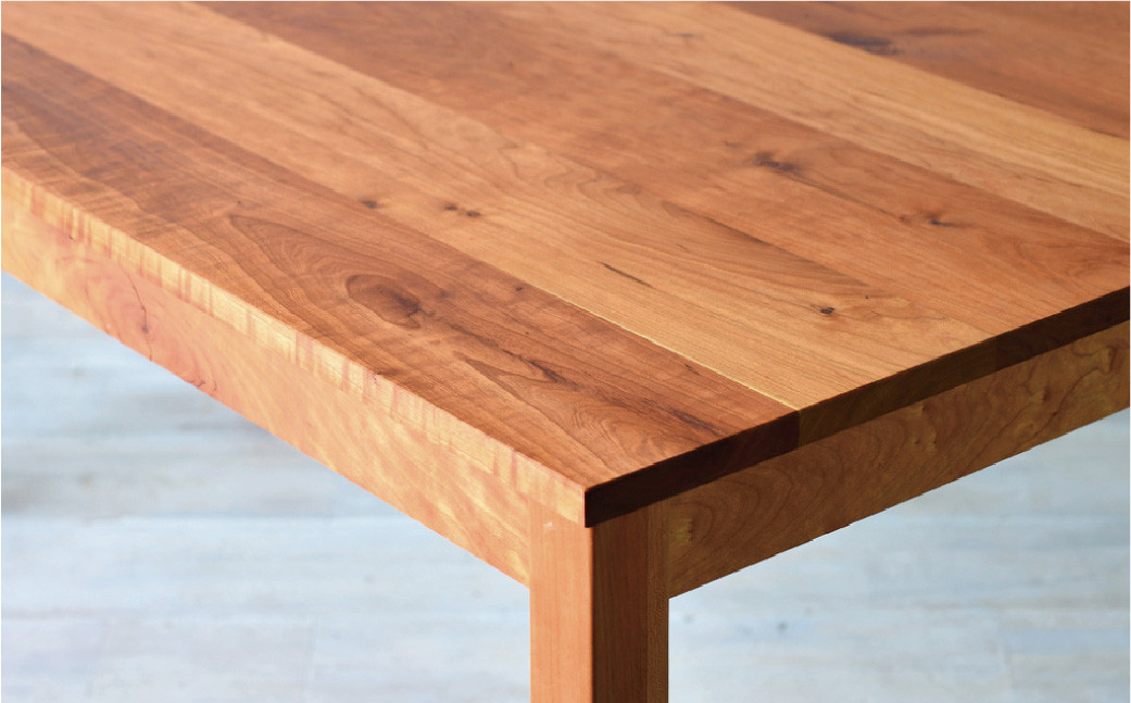 【受注生産】<サイズオーダー可能> 幅150 ダイニングテーブル / NO.1シリーズ ブラックチェリー