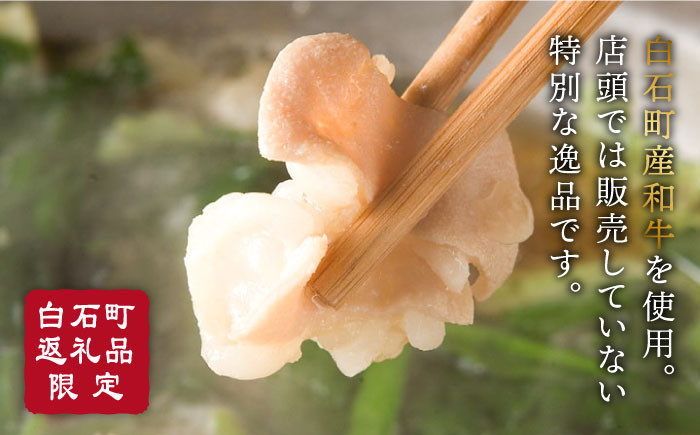 【全6回定期便】『やましょう×白石町産和牛』の本場もつ鍋