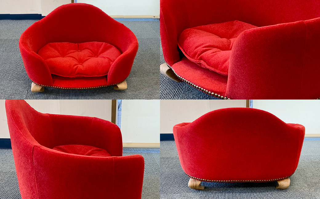 ペットソファ・ロワン・ノルディ 620×430×380mm グレー