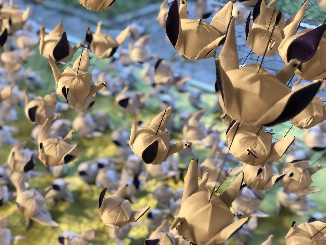 「鶴は千年、亀は万年」といわれるように、長寿の象徴です。また、折り鶴には願い事を織り込むという意味もあります。