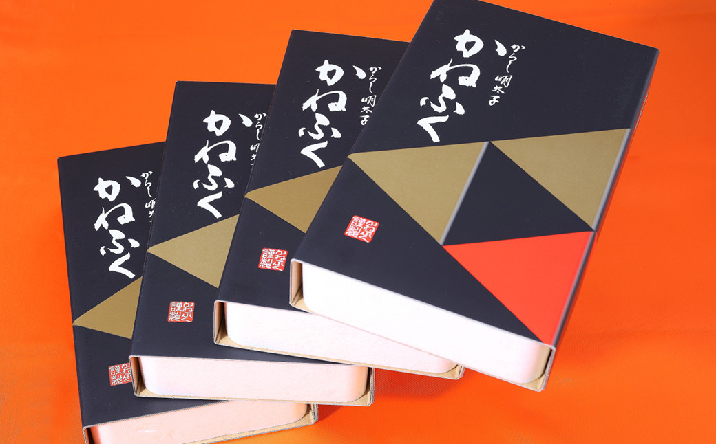 かねふく 無着色 辛子明太子（一本物）1.6kg（400g×4箱）