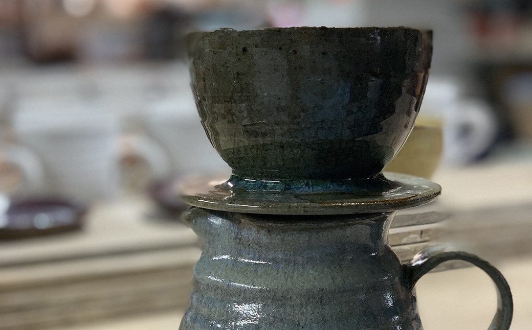 コーヒーサーバーセット（みかん灰）珈琲 コーヒーメーカー