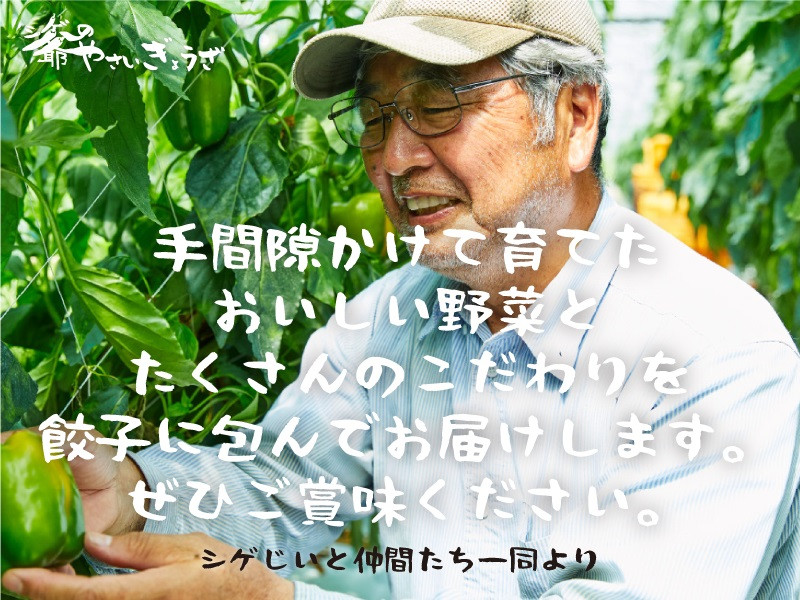 私たちの想いが詰まった餃子を、ぜひご賞味ください。
