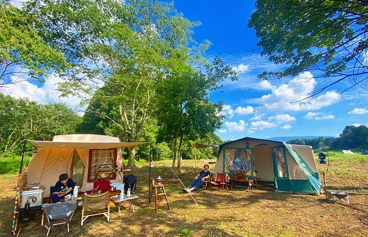 各種テント・タープ貸し出しあり（数に限りがありますので、要予約）