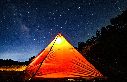 よく晴れた日の夜はキレイな星空が見えますよ！