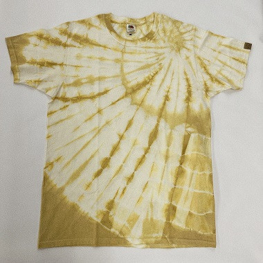 漆染めTシャツ  タイダイ Sサイズ
