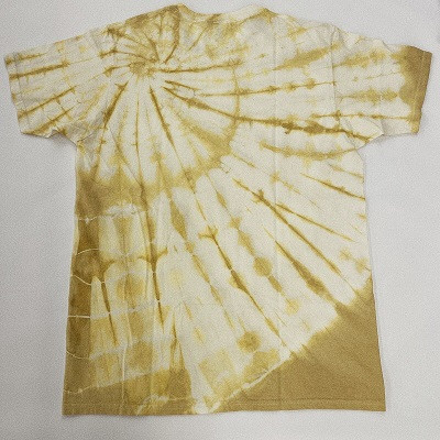 漆染めTシャツ  タイダイ Sサイズ