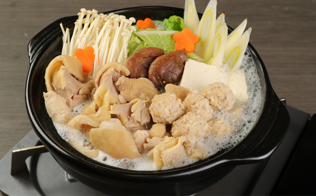 大宰府 筑紫館 はかた一番どり 鶏使用水炊き (２～３人前) 鍋 とり なべ みずたき