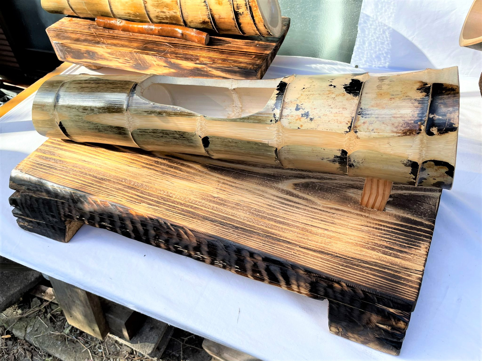 竹を使った花器『篠井』その１