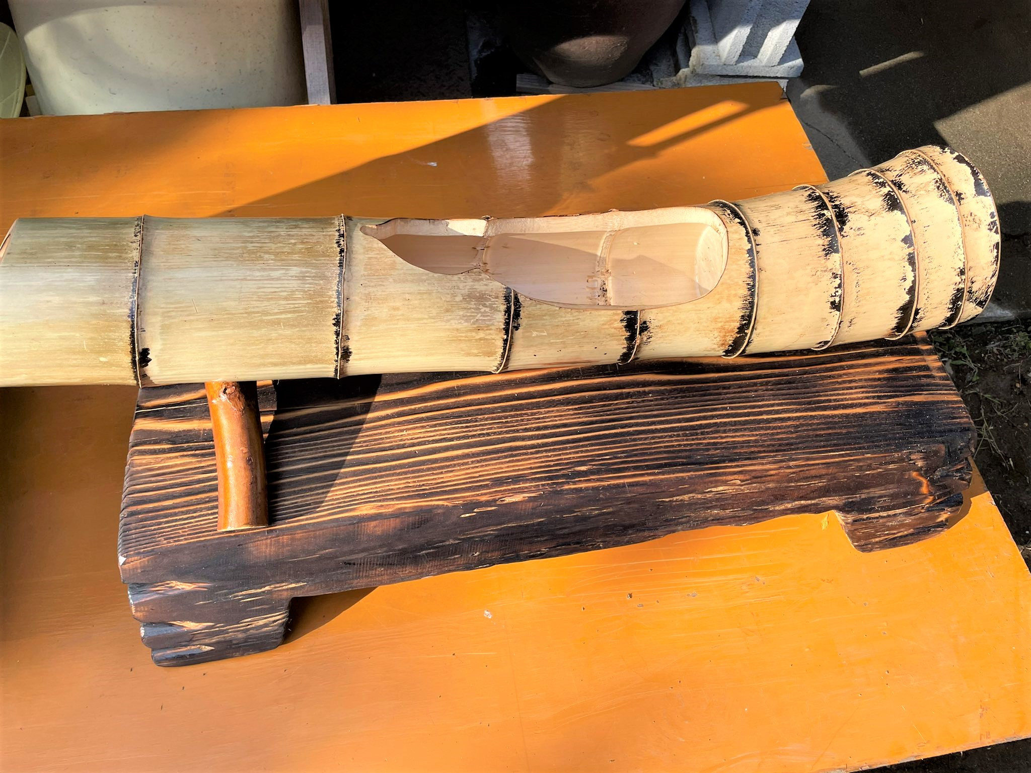 竹を使った花器『貫ヶ岳』その２