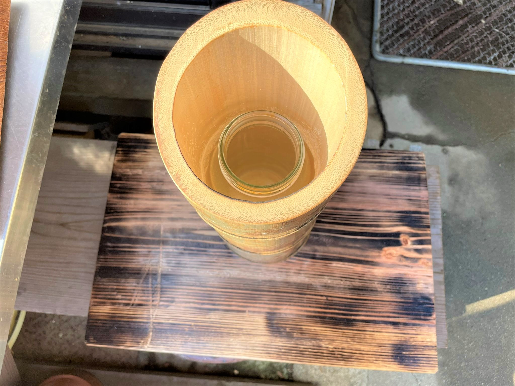 竹を使った花器『十枚』その２