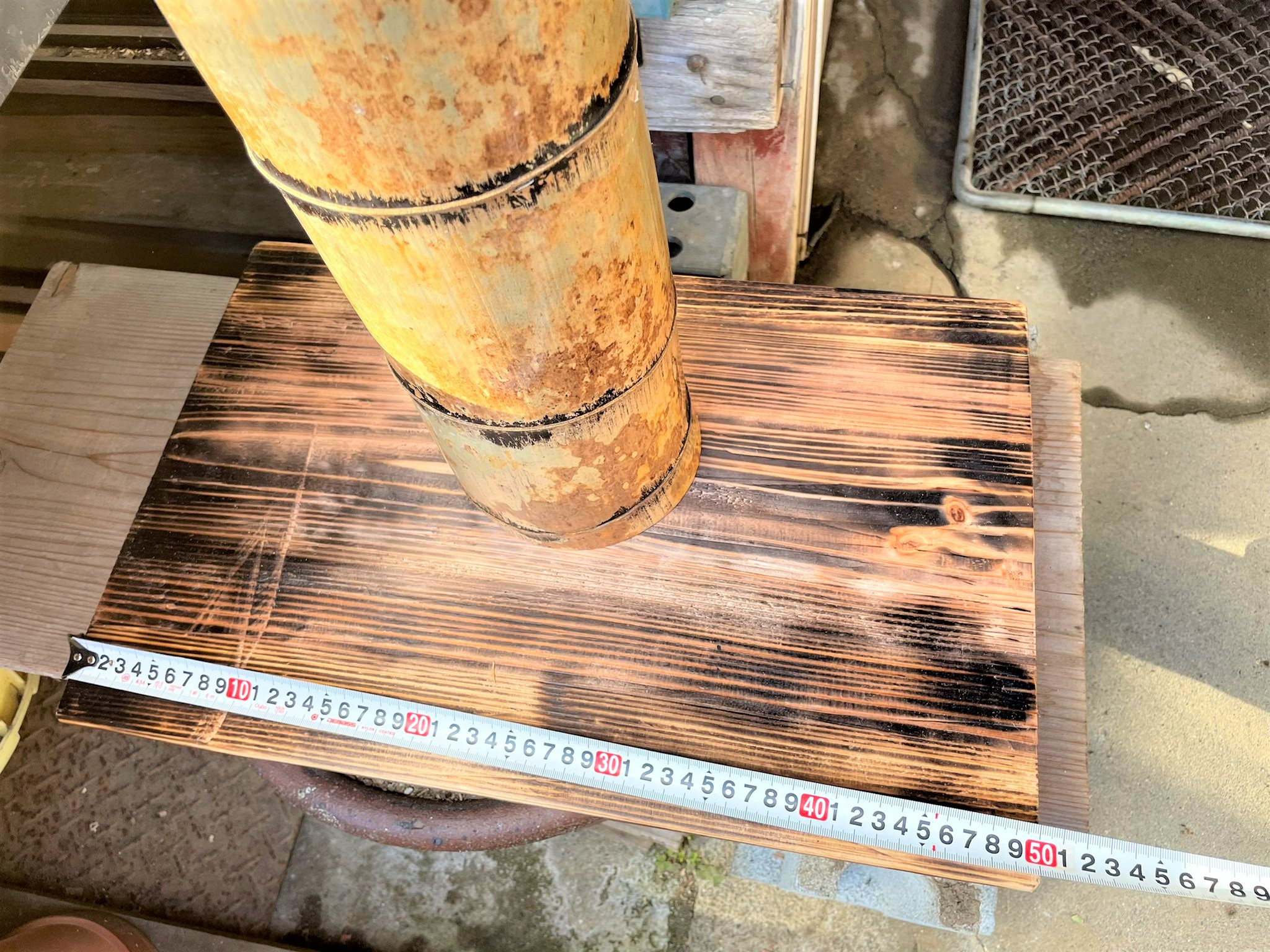 竹を使った花器『十枚』横サイズ参考