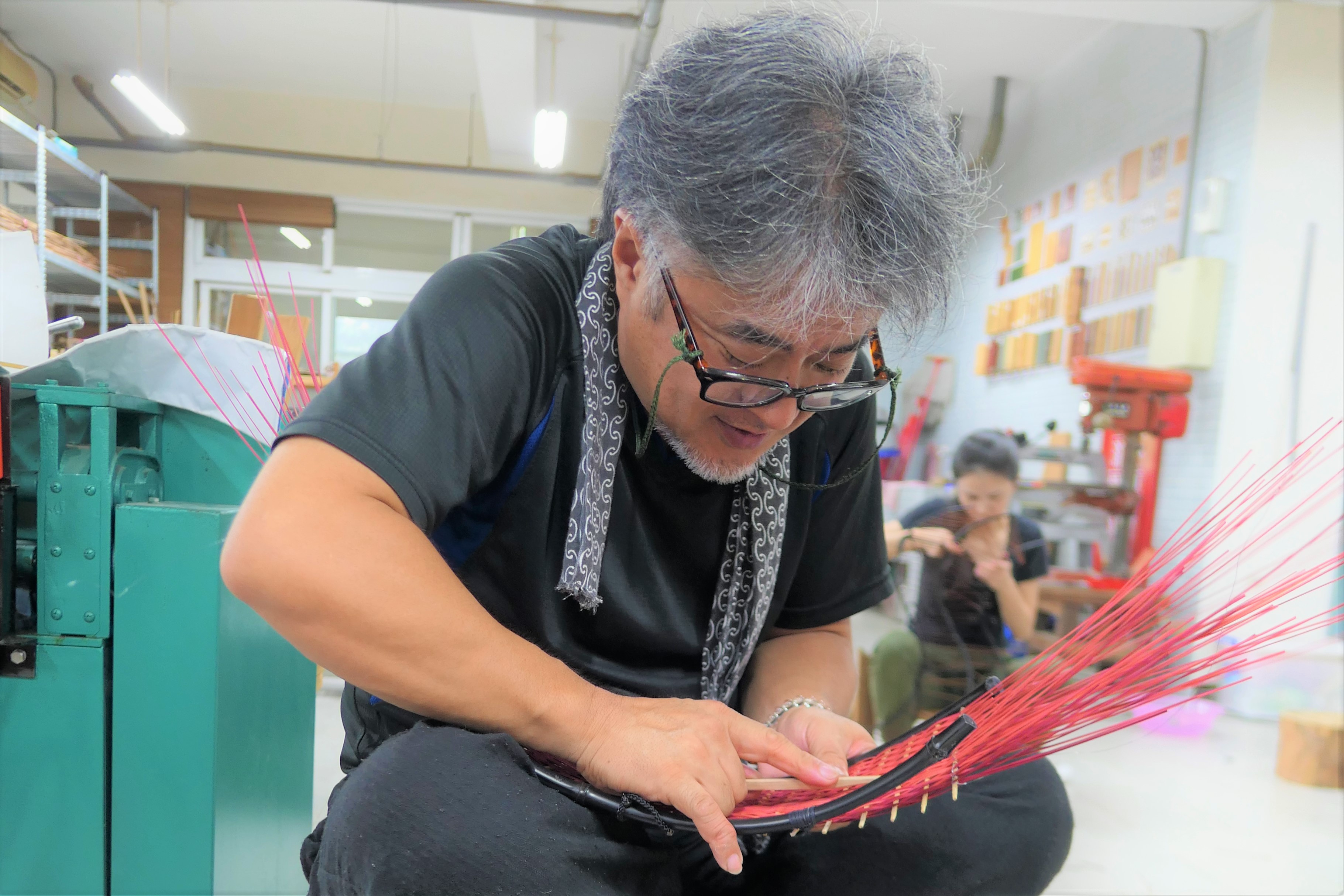 渡辺千明氏制作風景