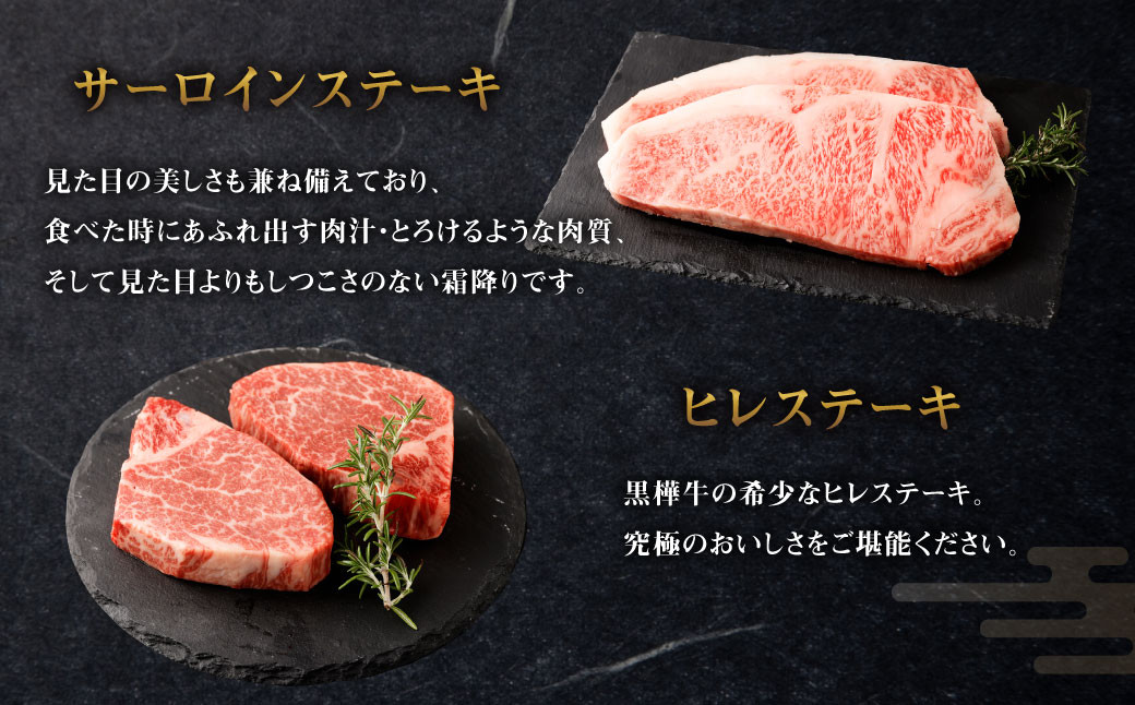 【4回定期便】くまもと黒毛和牛 杉本本店 黒樺牛 A4~A5等級 極上ステーキ食べ比べ 定期コース