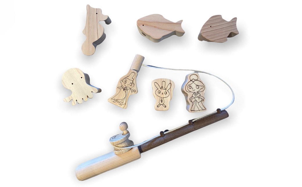 【太宰府市ふるさと納税限定】 旅人のたびと・れいわ姫・おとものタビット 魚釣り セット おもちゃ 子供 知育 玩具