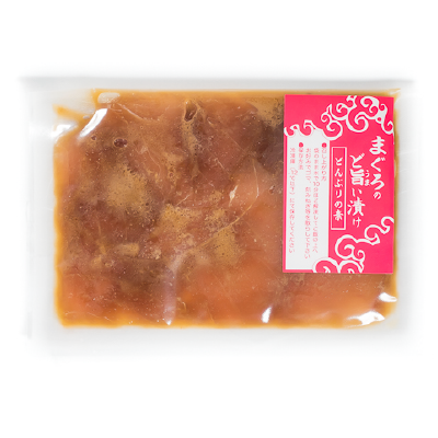 《中身を一部紹介！》
尾鷲金盛丸の売れ筋商品『まぐろのど旨い漬け』