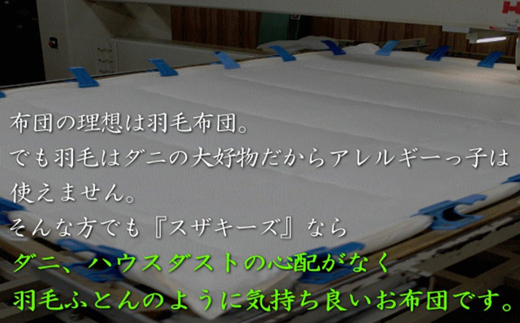 S22 スザキーズデュエット 掛け布団 ジュニアサイズ 寝具 洗濯可 