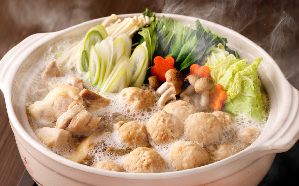 はかた一番どり 水炊き・もつ鍋 セット (とりがらスープ・おろしポン酢付き)