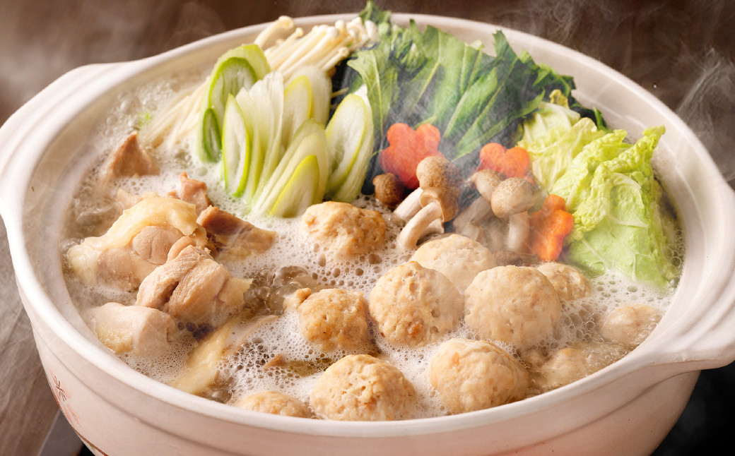 はかた一番どり 水炊き セット 和 (とりがらスープ・おろしポン酢付き)