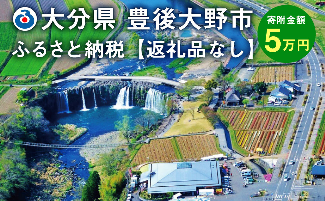 豊後大野市への寄付（返礼品はありません）1口 5万円