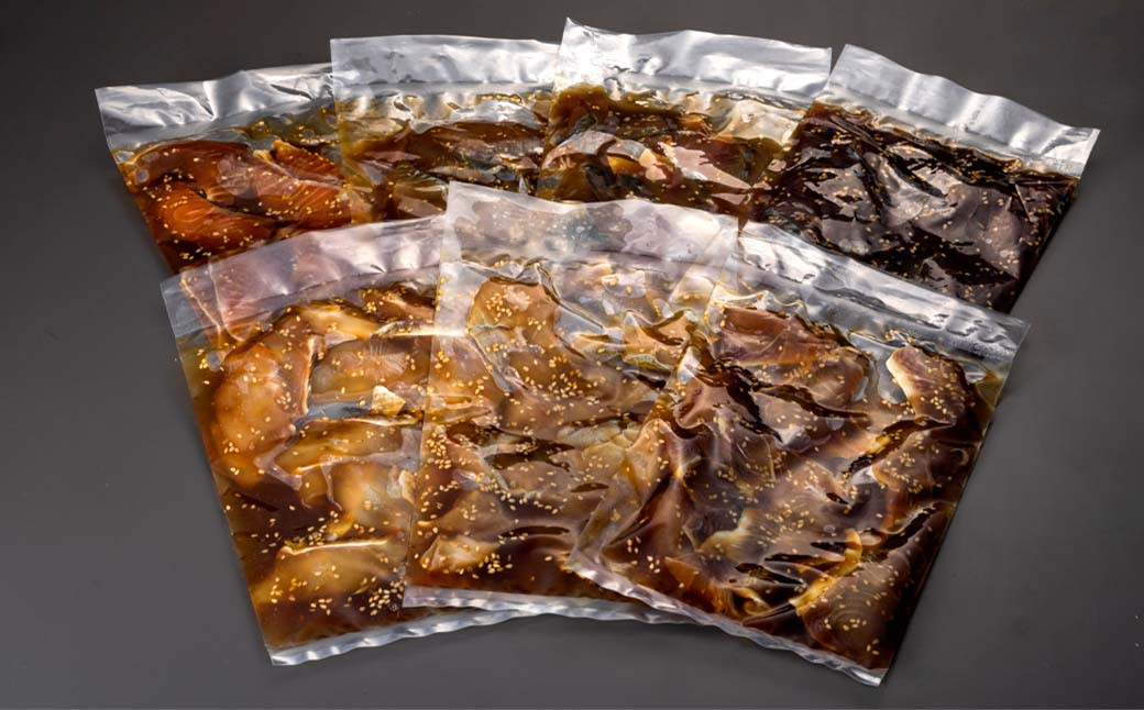 関門の海からお届け！ 旬の魚 の ヅケ茶漬け ふくふく七福神 セット (2膳分×7種)