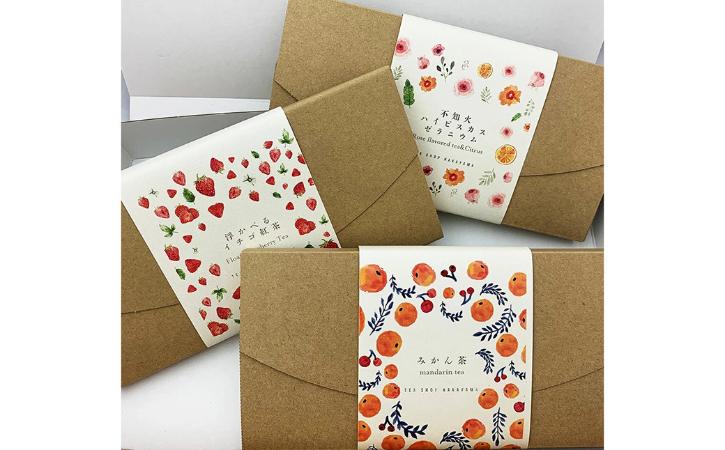 浮かべる 紅茶 シリーズ 3箱セット(3種類 各4包)フルーツティー 飲み比べ