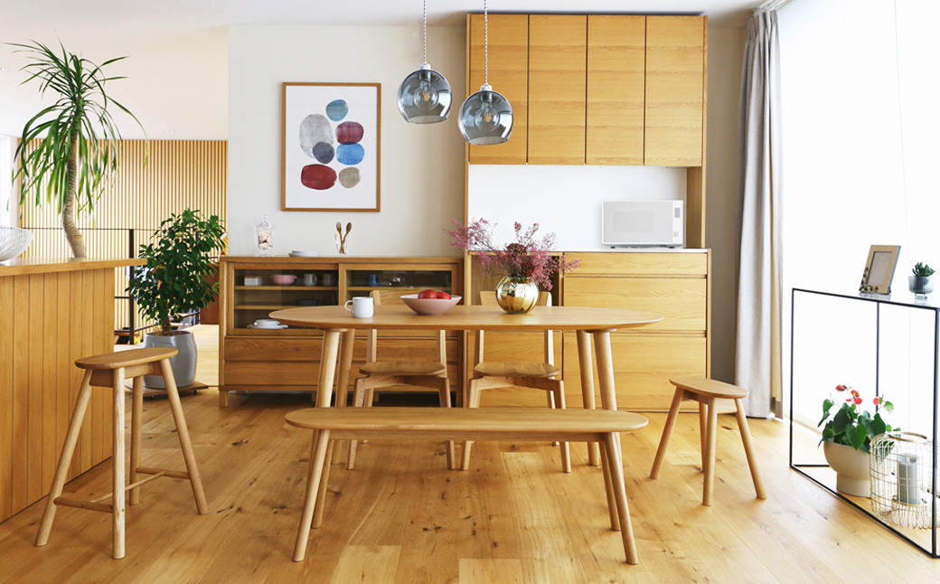 高野木工 ルーベ 160 ダイニングテーブル WO シンプル デザイン 家具