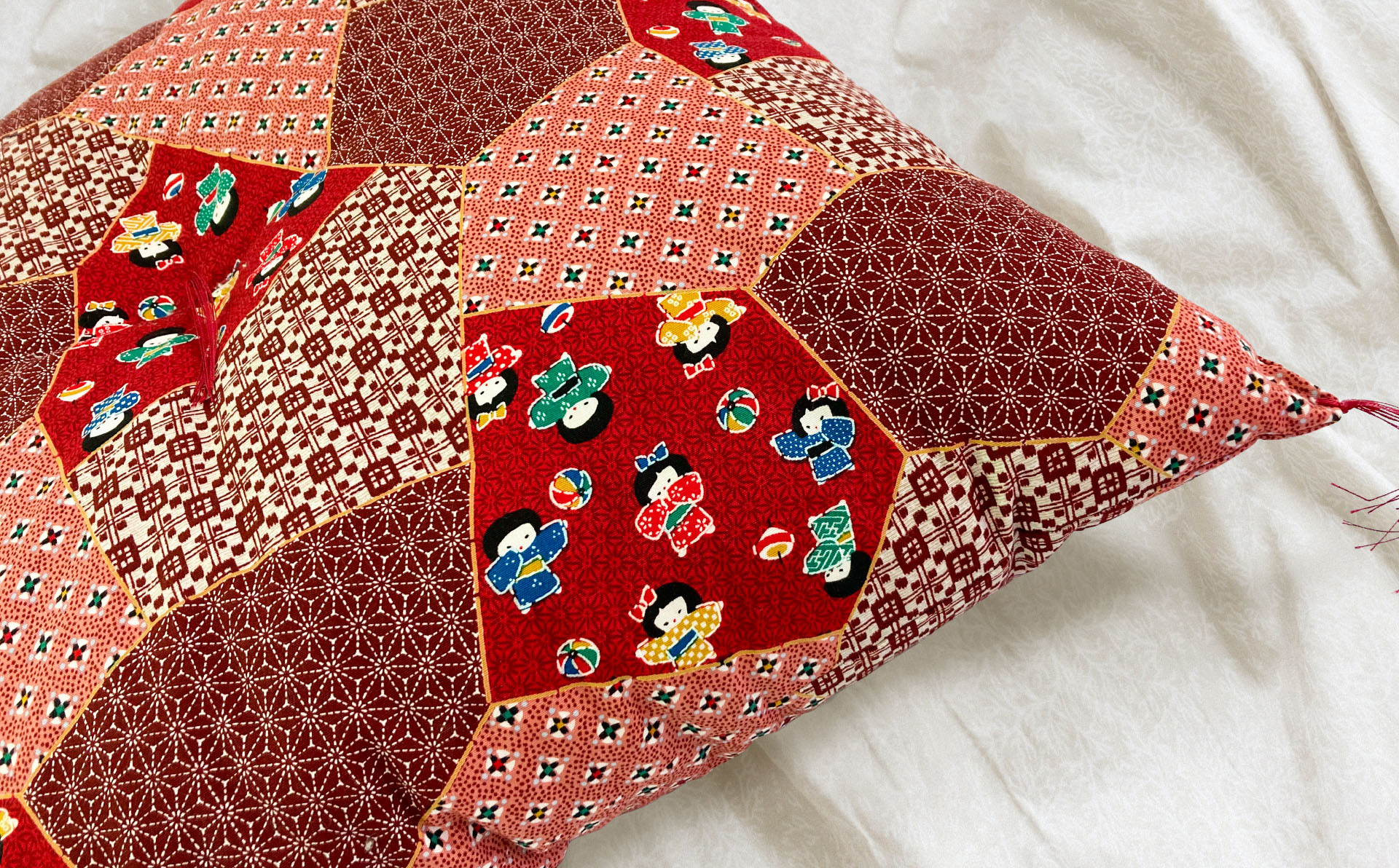 【細川ふとん店】本格手作り綿座布団 2枚セット