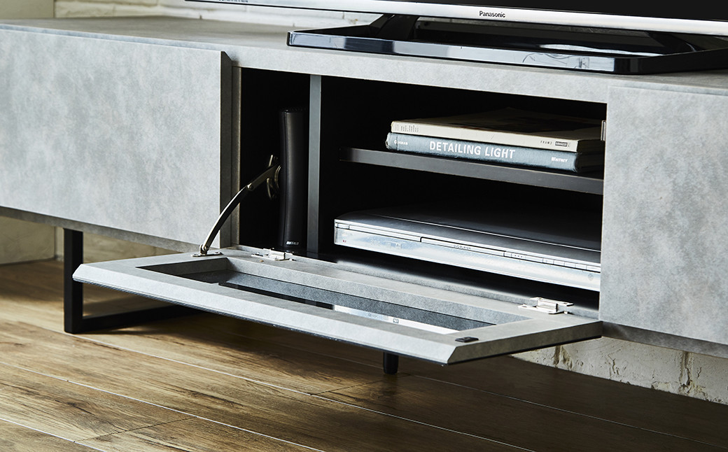 180 TVボード モカ (ブラウン・グレー) テレビ台 棚 インテリア