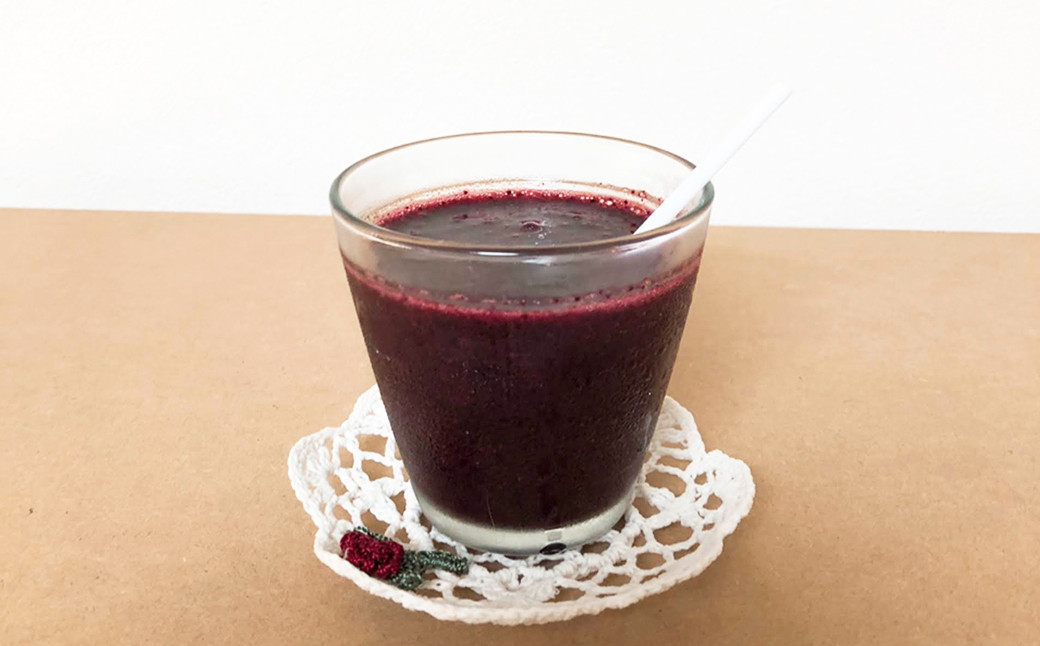 一粒食べたら違いのわかるブルーベリーは、生ジュースにしても最高！