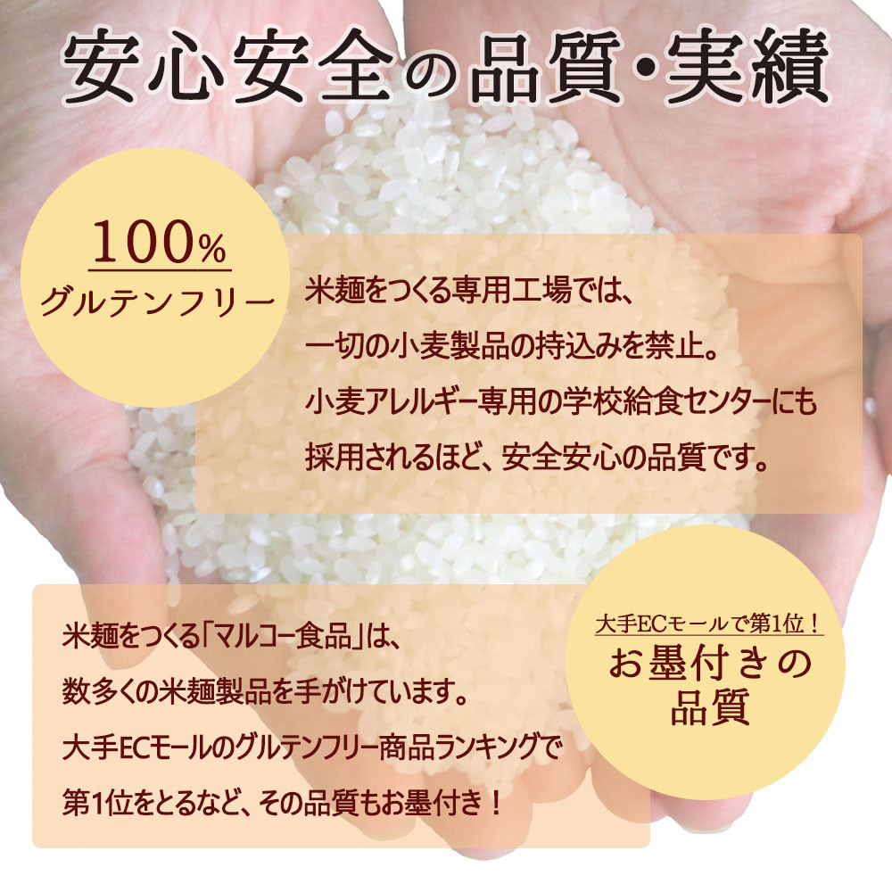 つるもち食感!グルテンフリー米麺 詰め合わせ20食(精米・玄米 各10食ずつ)【25001】