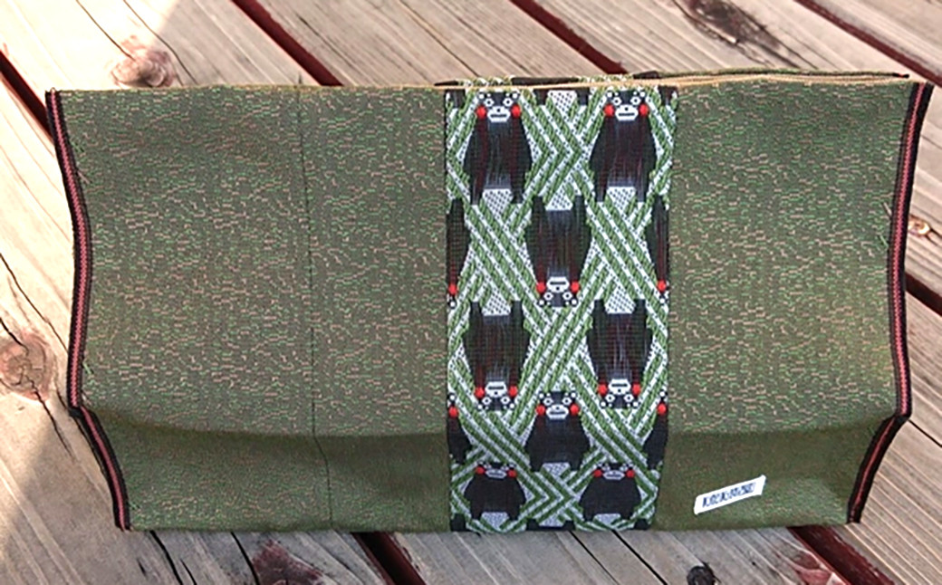 くまモン柄畳縁「ティッシュケース」