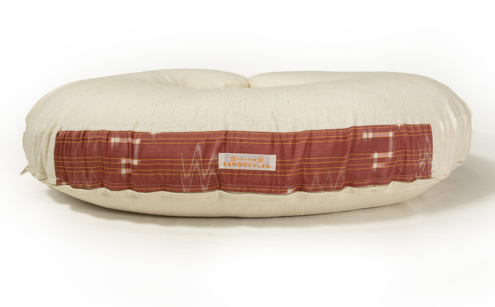 SANGOくっしょん（授乳クッション）琉球絣ピンク