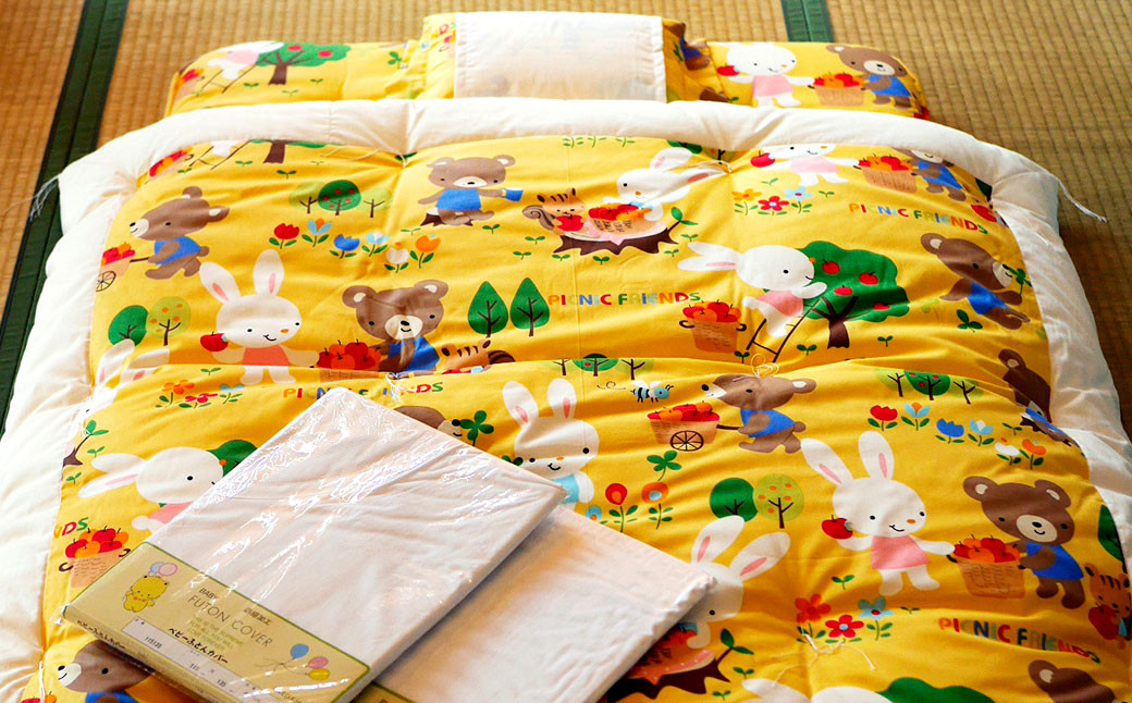 ピクニック ベビー5点セット 大き目サイズ 90×130cm ベビー布団 セット コットン100％