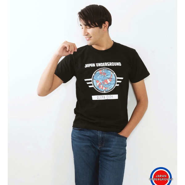 小千谷市マンホールデザインTシャツ!「紅白柄」の錦鯉が描かれたデザイン。